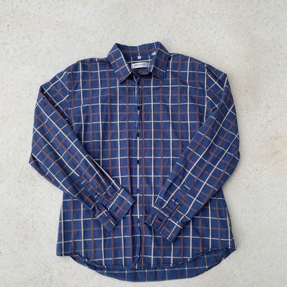 Balmain button up casual shirt size large - Picture 1 of 6
